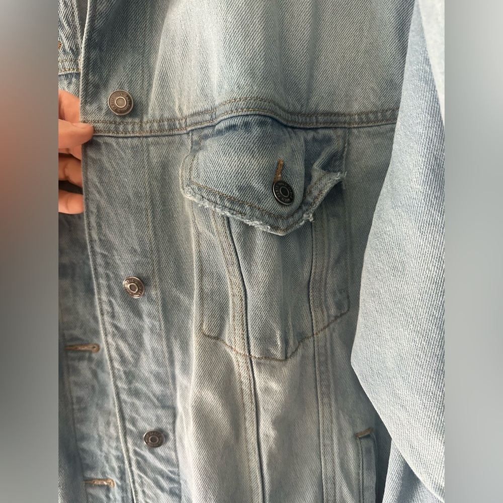 wild fable Light Wash Blue Denim Jacket - Picture 5 of 7